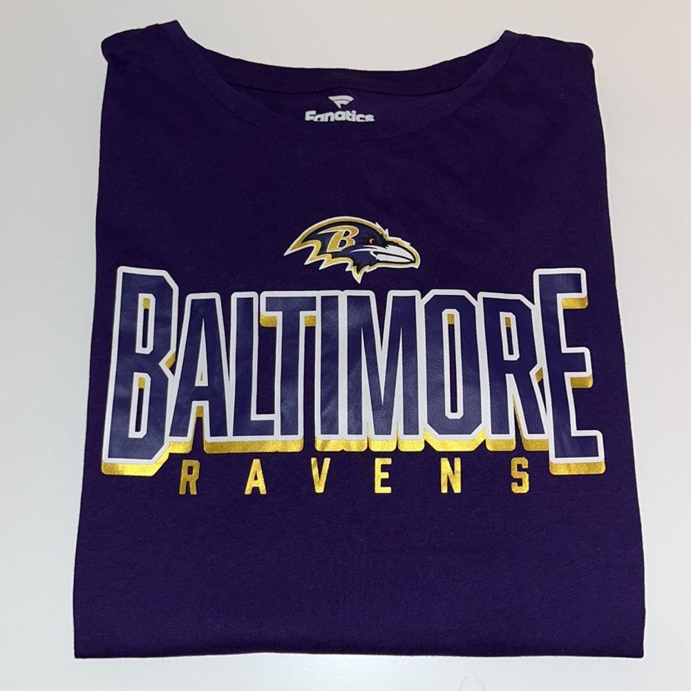 NWT Fanatics Ravens Tee Shirt